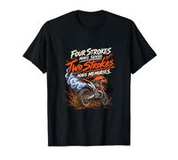 Quatre Coups Font Sens Deux Coups Font des Souvenirs Motocross T-Shirt