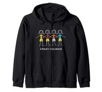 Quatre cousines Amusantes pour Femmes et Filles Sweat à Capuche