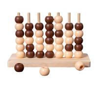 Quatre échecs d'affilée, Jeu de société d'échecs - Jeux de Table tridimensionnels en Bois, Jouets d'échecs - Jeux de société de stratégie éducatifs Classiques, Jeu de Familial à partir de 3 an