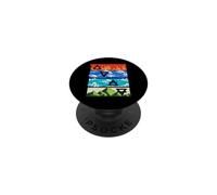Quatre éléments d'art Minimaliste PopSockets PopGrip Adhésif