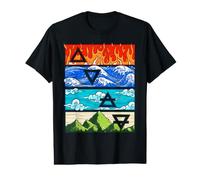 Quatre éléments d'art Minimaliste T-Shirt Graphique avec Valeur