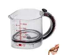 Quatre En Un RéGlable Verre Doseur, Verre Doseur Ml Cuisine Peut Peser 1/4, 1/3, 1/2, Gain de Place, Facile à Nettoyer, Conception Anti-Gaspillage Pour La Cuisson et La PâTisserie (1)