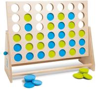 Quatre Ensemble - Jeu D'adresse Pour Enfants - Convient Pour Intérieur Ou Extérieur - A Partir De 6 Ans - Jeu De Société Pour Anniversaires D'enfants - Deluxe Bois Vert/Bleu[Z641]