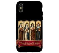 Quatre Femmes médecins de l'Église Saints catholiques Thérèse Coque pour iPhone X/XS
