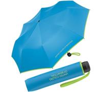 Quatre gouttes 2018 Parapluie pliable, 60 cm, Bleu (Malibu Blue), 95 cm, Décapsuleur manuel