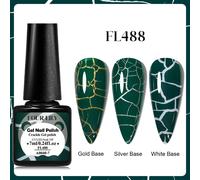 Quatre Lily 7ml Crackle Gel Vernis À Ongles Hybride Naturel Sec Bricolage Nail Art Cracking Gel Vernis Semi Permanent Tremper Vernis Design.A0040-7.