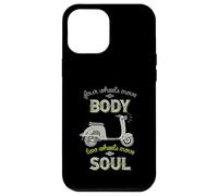 Quatre Roues Move The Body Two Wheels Move Soul Scooter Rider Coque pour iPhone 12 Pro Max