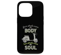Quatre Roues Move The Body Two Wheels Move Soul Scooter Rider Coque pour iPhone 13 Pro