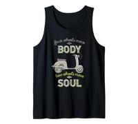 Quatre Roues Move The Body Two Wheels Move Soul Scooter Rider Débardeur