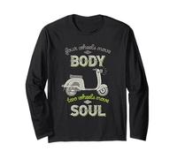Quatre Roues Move The Body Two Wheels Move Soul Scooter Rider Manche Longue