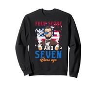 Quatre score et 7 bières il y a 4 juillet Funny Lincoln Sweatshirt