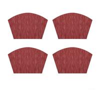 Quatre sets de table résistants à la chaleur et imperméables avec texture antidérapante pour garder les tapis stables et protéger les surfaces de salle à manger (rouge vin)