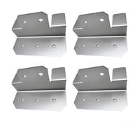 Quatre supports en aluminium en forme de Z pour panneaux photovoltaïques avec construction robuste pour une installation stable sur des surfaces inégales et plates (sac argenté)
