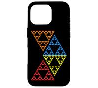 Quatre Triangles Sierpinski géométrie fractale mathématiques Formes Manie Coque pour iPhone 16 Pro