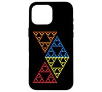 Quatre Triangles Sierpinski géométrie fractale mathématiques Formes Manie Coque pour iPhone 16 Pro Max