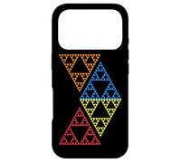 Quatre Triangles Sierpinski géométrie fractale mathématiques Formes Manie Coque pour iPhone 17 Pro