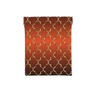 Quatrefoil d'or sur Orange Brûlé, Sac de Rangement pour Femmes, Portefeuille supérieur à Presser, Petit Porte-Monnaie, Pochette de Changement