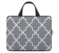 Quatrefoil - Housse pour ordinateur portable de 12 po, ultra fine, légère et imperméable, en néoprène durable, sacoche de protection portable avec dragonne