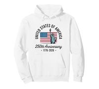 Quatrième Anniversaire Patriotique de Juillet 1776 USA Sweat à Capuche
