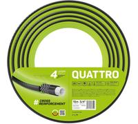 QUATRO Tuyau d'arrosage résistant léger à 4 couches,résistant aux UV,tuyau en fil,tresse croisée,20 bar,3/4"" 15 m,10-074