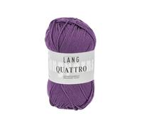 Fil à tricoter 100% coton QUATTRO - Lang Yarns(...) - 80 Violet 80 Violet G