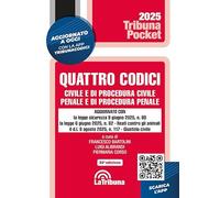 Quattro codici. Civile e di procedura civile, penale e di procedura penale. Con App Tribunacodici