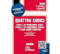 Quattro codici. Civile e di procedura civile, penale e di procedura penale e leggi complementari