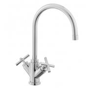Quattro Mélangeur de lavabo XL en col de cygne, Chrome (QTV077)