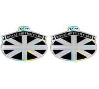 Quattroerre 14160 Sticker 3D Blason Royal British Cars (Lot de 2)