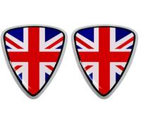 Quattroerre Adhésif 3D Bouclier Angleterre (Lot de 2)