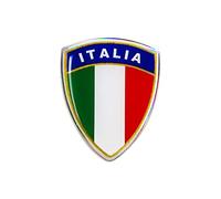 Quattroerre Adhésif 3D Écusson Italie Classique, Transparentem
