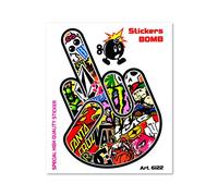 Quattroerre Adhésif Sticker Bomb Majeur, 10 x 12 cm