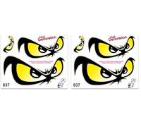 Quattroerre Adhésif Yeux No Fear, 14 x 16 cm (Lot de 2)