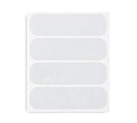 Quattroerre Kit Adhésifs Réfractifs pour Casque Moto, Blanc/Gris Argenté, Lot de 4