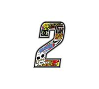 Quattroerre Nombre de Course 2 Sticker Bomb, Fin, 10 x 7,5