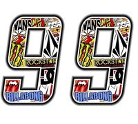 Quattroerre Nombre de Course 9 Sticker Bomb, Fin, 10 x 7,5