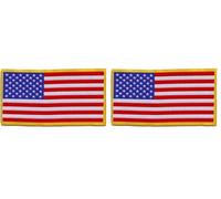 Quattroerre Pièce Adhésive États-Unis Drapeau, Taille unique (Lot de 2)