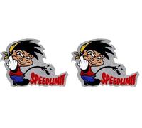 Quattroerre Pièce Adhésive Speedlimit, 8,1 x 5,8 cm (Lot de 2)