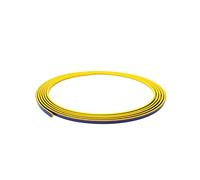 Quattroerre Profil adhésif pour pare-chocs arrière pour Fiat 500 Abarth, jaune