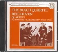 Quatuor À Cordes Nos. 7 & 13 Quatuor Busch