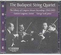Quatuor À Cordes, Quatuors Pour Piano Et Cordes, Quint. Avec Clarinette, Trio Quat. De Budapest - Enr. 1940-1945