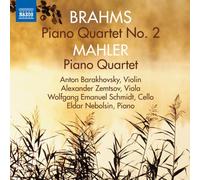 Brahms / Mahler – Quatuor avec piano n°2, Op.26 en la mineur – CD – NAXOS