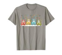 Quatuor de Chiens Moderne Bulldog Retro Atomic Mid Century T-Shirt
