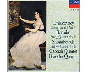 Quatuor Gabrieli - CHOSTAKOVITCH: Quatuor à cordes n° 8 / BORODINE : Quatuor à cordes n° 2 / TCHAIKOVSKY : Quatuor à cordes n° 1