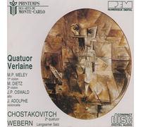 Quatuor Verlaine - Shostakovich/Webern: Quartets [Import]