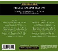 Quatuors À Cordes Opus 71 Et Opus 74