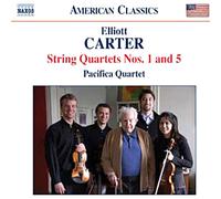 Elliott Carter – Quatuor à cordes n°1 – Quatuor à cordes n°5 – NAXOS