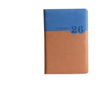 Quavva Agenda journalier 2026, format A5, une page par jour, couverture en cuir synthétique, carnet non daté pour la gestion du temps et la productivité, papier épais, bon cadeau d'anniversaire (vert