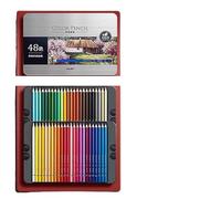 Quavva Ensemble de crayons aquarelle professionnels, 36 couleurs dans une boîte en métal avec pinceau, solubles dans l'eau pour l'art, le coloriage, les croquis et la peinture, les débutants et les