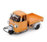 Quavva Tricycle télécommandé à l'échelle 1/10 avec émetteur 2,4 GHz, lumières emboîtables, design résistant à l'inclinaison, lit mobile et suspension indépendante (bleu/orange, jaune) (jaune)